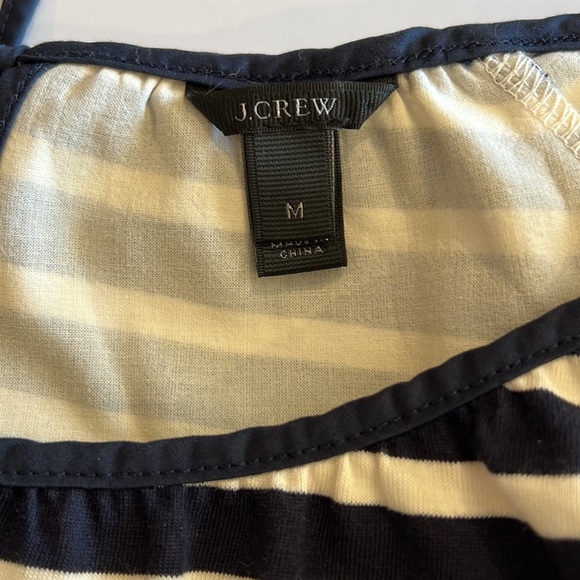 J. Crew Stripes Navy & White Blouse Size: M - Picture 6 of 11